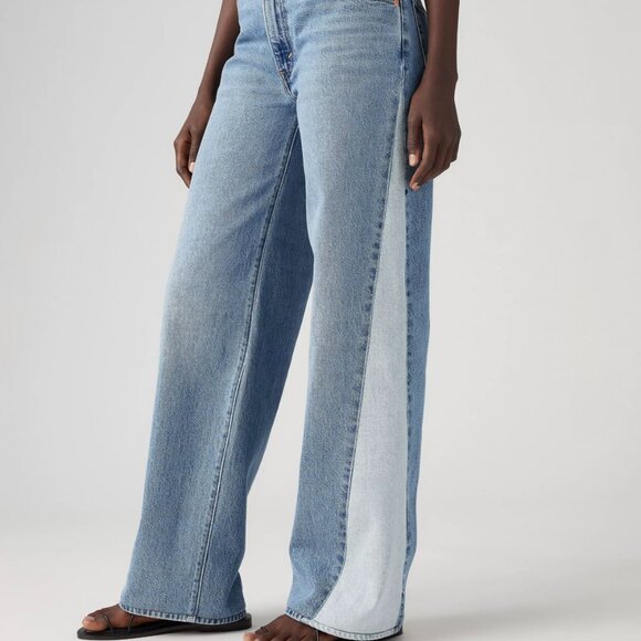 Levi’s Baggy Dad Pieced Jeans – Mixed Bag | NWT | Women’s 28x30 - Picture 2 of 15